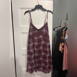 Women’s Plaid Dress w/ Slip